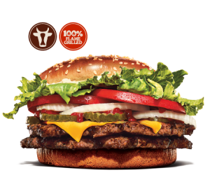 Burger King Double Whopper With Cheese